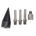 thumbnail image 1 of Wood Splitting Drill Screw Cone,  Coating Easy To Install Firewood Log Splitter Drill Bit Steel  For Logging, 1 of 8