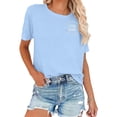 thumbnail image 3 of ibiyuan Usa 250th Anniversary Shirt Womens T Shirts Graphic Crew Neck 250 Anniversary Usa Short Sleeve Clothes Independence Day Funny Shirts Cute Tops for Women, 3 of 6