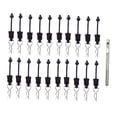 thumbnail image 2 of 4pcs/ 20 piezas clips de cuerpo anti-más de alta resistencia con alfiler de goma flexible 20pcs, 2 of 9