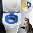 thumbnail image 4 of Cat toilet Training Kit - Hot Sell! Reusable Litter Box Trainer Seat System | Step-By-Step toilettraining| Pet Potty Trainer, 4 of 8