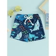 thumbnail image 2 of Bagilaanoe Toddler Baby Boys Swim Trunks Print Elastic Waist Shorts 6M 12M 18M 24M 3T 4T Kids Beach Shorts Swimwear Bathing Suit, 2 of 8
