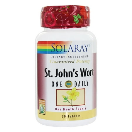 Solaray St. Johns Wort Aerial Extract One Daily 900mg | Standardized w/ 0.3%