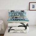 thumbnail image 5 of Catabedysis Ocean Beach Camping Full Size Comforter Sets,Camper Print Bedding Comforter Set For Boys,Multicolor,Light Gray Reversible,3 Pieces,1 Comforter and 2 Pillowcases, 5 of 7