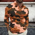 thumbnail image 1 of Blusa y camisa de manga larga con cuello vuelto para hombre, jersey de solapa con cremallera y manga larga, blusa informal estampada para San Valentín, poliéster para hombre, 1 of 5