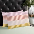 thumbnail image 4 of Colorful Stripe Throw Pillow Cover 20 x 26 Inch Decorative Pillow Cover Modern Pink Red Yellow Vertical Striped Lumbar Pillowcase Seasonal Rectangle Cushion Case for Couch Sofa Bed Living Room, 4 of 7