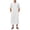 a01White, variant on Mens Kaftan Thobe Button Down Short Sleeve Band Neck Casual Gown Shirts Robe Casual Muslim Gown Kurta Khaki S