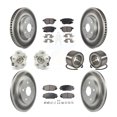 thumbnail image 1 of Transit Auto Roulements de Moyeu de Roue avant Arrière avec Rotors de Frein à Disque Enduits et Kit de Tampons Semi-Métalliques (10 Pcs) pour Voiture Toyota Corolla iM - Côté Gauche Droit (Conducteur Passager) KBB-128123, 1 of 10