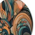 thumbnail image 3 of Designart "Boho Pastels A Pastel Artwork III" Minimalism Metal Round Wall Decor, 3 of 5