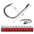 thumbnail image 3 of Juego de anzuelos de pesca ANGGREK circulares de Acero inoxidable 100 PCS, 3 of 8