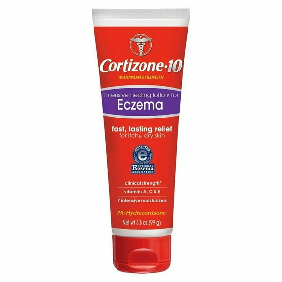 2 Pack - Cortizone-10 Intensive Healing Lotion Eczema/Dry Skin 3.50 oz