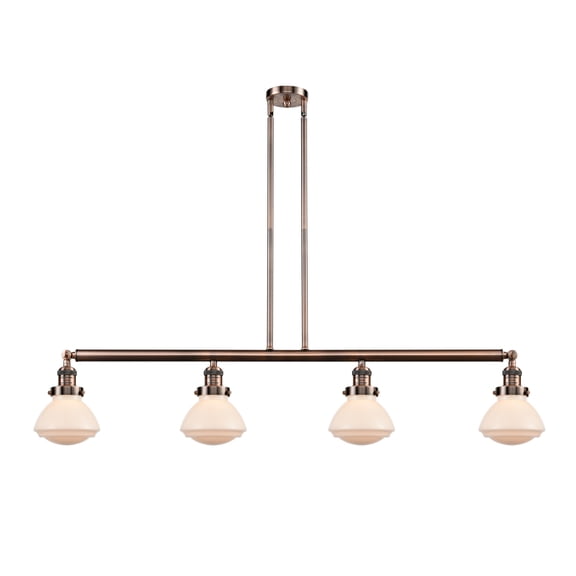 Innovations Lighting 214-S Olean Olean 4 Light 51" Wide Linear Chandelier - Antique Copper