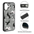 thumbnail image 2 of WIRESTER Shockproof Soft Rubber Cover Case for Apple iPhone 17 6.3" 2025, Siberian Husky Funny Playful Postures On Gray, 2 of 5