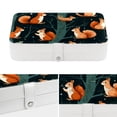 thumbnail image 4 of Squirrel PU Leather Necklace Holder with Removable Compartment and Portable Jewelry Stand Earring Holder Jewelry Box, 4 of 6