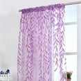 thumbnail image 4 of Sheer Curtains under $5! CQCYD Sheer Voile Curtain Panel, Window Curtains for Living Room, Translucent Drapes for Bedroom, Pastoral Style Curtain for Home Decor, 4 of 9
