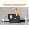 thumbnail image 3 of Bostitch Konnect™ 5-Piece Desktop Organizer Kit, Includes Cable Management Rail, Charging Phone Dock, Tape Dispenser, Sticky Notes, Storage Bin, Black (KT-CKIT1-BLK), 3 of 7
