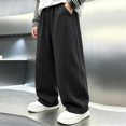 thumbnail image 4 of JFTTX Boys Baggy Sweatpants Wide Leg Straight Fit Sweatpants for Boys Elastic Waist Open Bottom Athletic Casual Sweat Pants with Pockets, 4 of 6