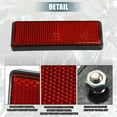 thumbnail image 3 of Unique Bargains Universal Reflector 88x32mm for Motorcycle Scooter Bicycle Safety Spoke Reflective with Screw Red, 3 of 6