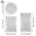 thumbnail image 5 of Luxtrada 60*84inch Snowflake Rectangle Tablecloth with Floral Lace Table Linens Wedding Events Party Dining Decorations Christmas Table Cloths, 5 of 7