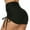 Black, variant on PULLIMORE Women High Waist Yoga Shorts Textured Butt Lifting Summer Hot Pants For Beach Sport Gym (S, Blue)