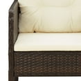thumbnail image 5 of vidaXL 5 Piece Garden Lounge Set with Cushions Brown Poly Rattan, 5 of 5