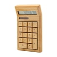 thumbnail image 3 of Eco-Friendly Bamboo 12-Digit Desktop Calculator with Solar & Battery Dual Power, 18 Keys, Basic Math Functions (Add/Subtract/Multiply/Divide/Backspace), Compact Size 6.3x3.7x0.8in, Lightweight 6.6oz,, 3 of 6