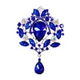 thumbnail image 2 of Broche de diamantes de imitación Yuyangstore decorativo para mujer azul, 2 of 8