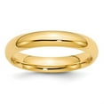 thumbnail image 4 of Auriga Fine Jewelry 14K Yellow Gold 4mm Standard Weight Comfort Fit Wedding Band for Women Size 6.5, 4 of 6