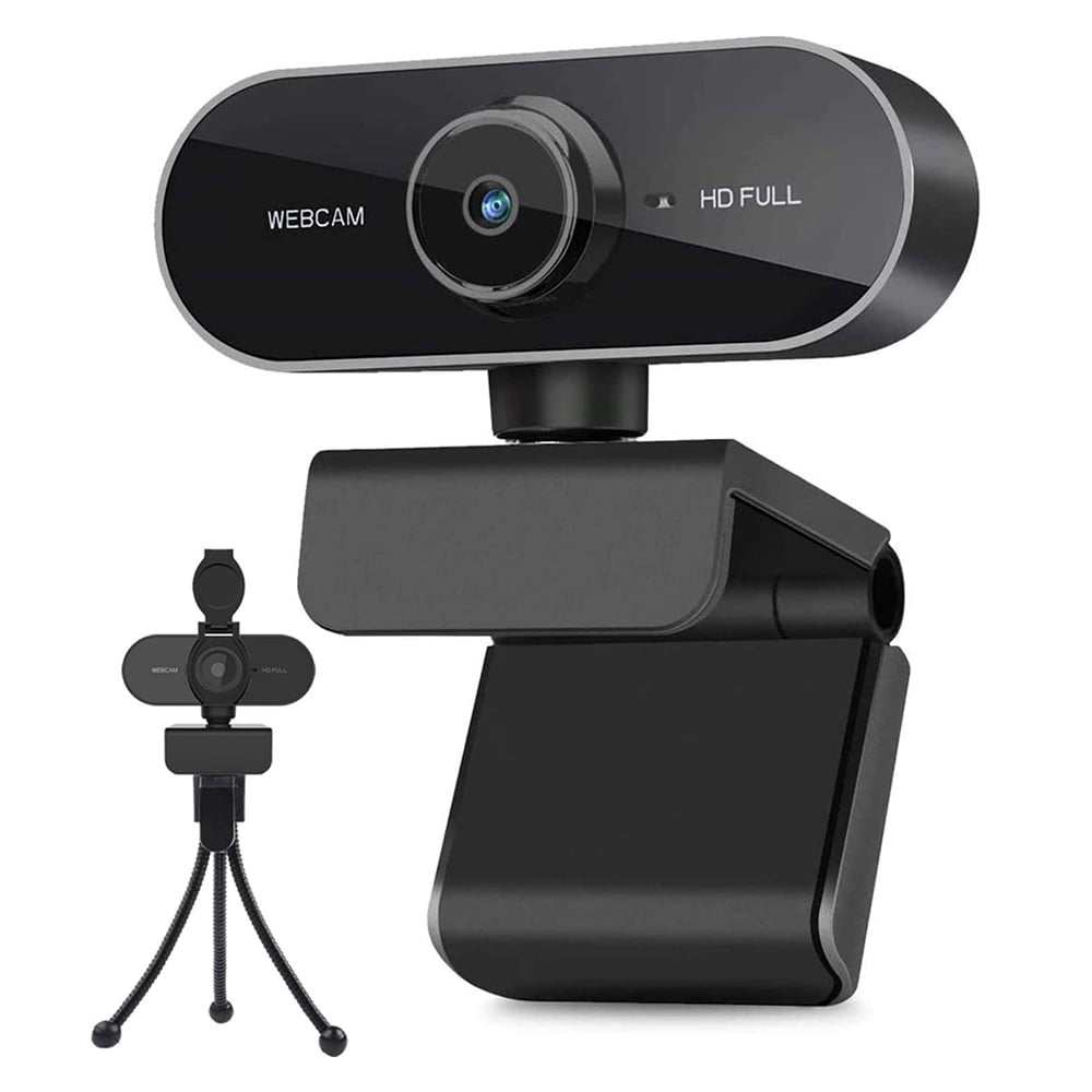 Black Friday Webcam with Microphone, Full HD 1080P Webcam Video Camera for Great Gift