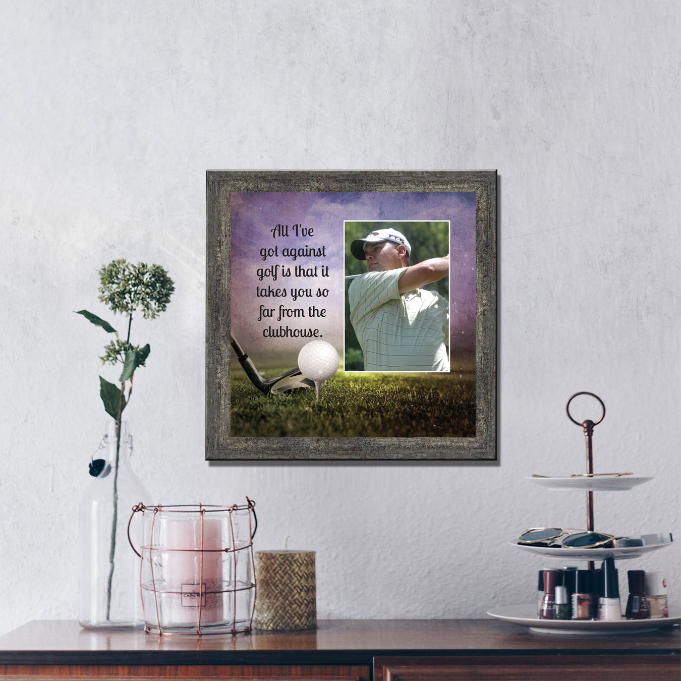 Golf, Funny Golf Gifts for Men Picture Frame, Gift for a Golfer, 6355B 