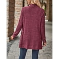 thumbnail image 4 of Lightweight and Cardigan for Women Solid Color Open Front Loose Fit Cardigans Soft Women Coat With Pokets Cogild, 4 of 6