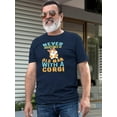 thumbnail image 2 of Old Man With A Corgi T-Shirt Men -Image by Shutterstock, Male Medium, 2 of 4