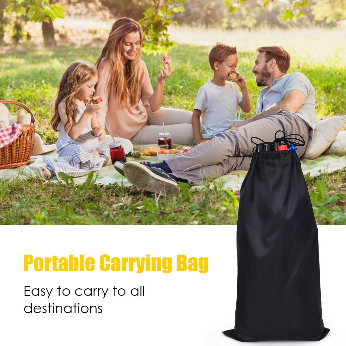 Corn Hole Game Outdoor DORTALA Upgraded Ladder Ball Toss Game Set, Indoor Outdoor Ladder Ball Toss Game Set With 6 PE Bolas & Carrying Bag, Built-in Score Tracker, Fun Game Camping Games - Foto 8