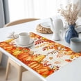 thumbnail image 3 of Fall Pumpkin Placemats Set of 12 Orange Leaf Thanksgiving Vintage Letter Heat Insulated Linen Place Mats, Washable Stain-Proof Table Mats for Dining Tables Holiday Decor 13x19inch, 3 of 9
