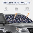 thumbnail image 4 of Xecao Sardine for Foldable Car Sun Shades (2-Pack) offer sun protection with an easy-fold design for convenient windshield shading., 4 of 7
