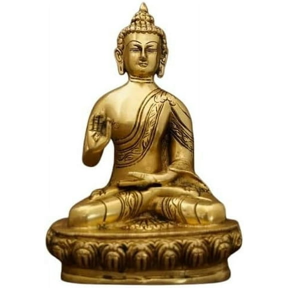 brass buddha idol statue for meditating room/ pooja room