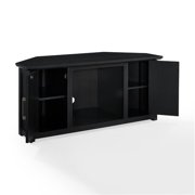 Camden 48 Corner Tv Stand W/Fireplace Black