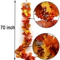 thumbnail image 4 of 3pack Fall Garland Maple Leaf Garland 5.9Ft/Piece Fall Maple Leaves Garland Hanging Vine Garlands Artificial Fall Autumn Foliage Garland Thanksgiving Christmas Decor (3, Fall), 4 of 5