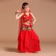 thumbnail image 2 of Disfraz de danza del vientre para , vestido elegante con de monedas, S / M / L rojo Sunnimix Traje de la danza del vientre, 2 of 8