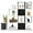 Black, variant on Giantex 16 Shelves Bookshelf, 9 Cubes Stepped Storage Bookcase, Modern Ladder Corner Display Storage Organizer for Home Office, Modern Room Divider, Black