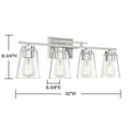 thumbnail image 7 of Modern Silver Bathroom Vanity Light, 7 of 7