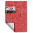 thumbnail image 1 of Alfombra de baño Hearth & Harbor de chenilla antideslizante 61 x 91 cm, color rosa, 1 of 8