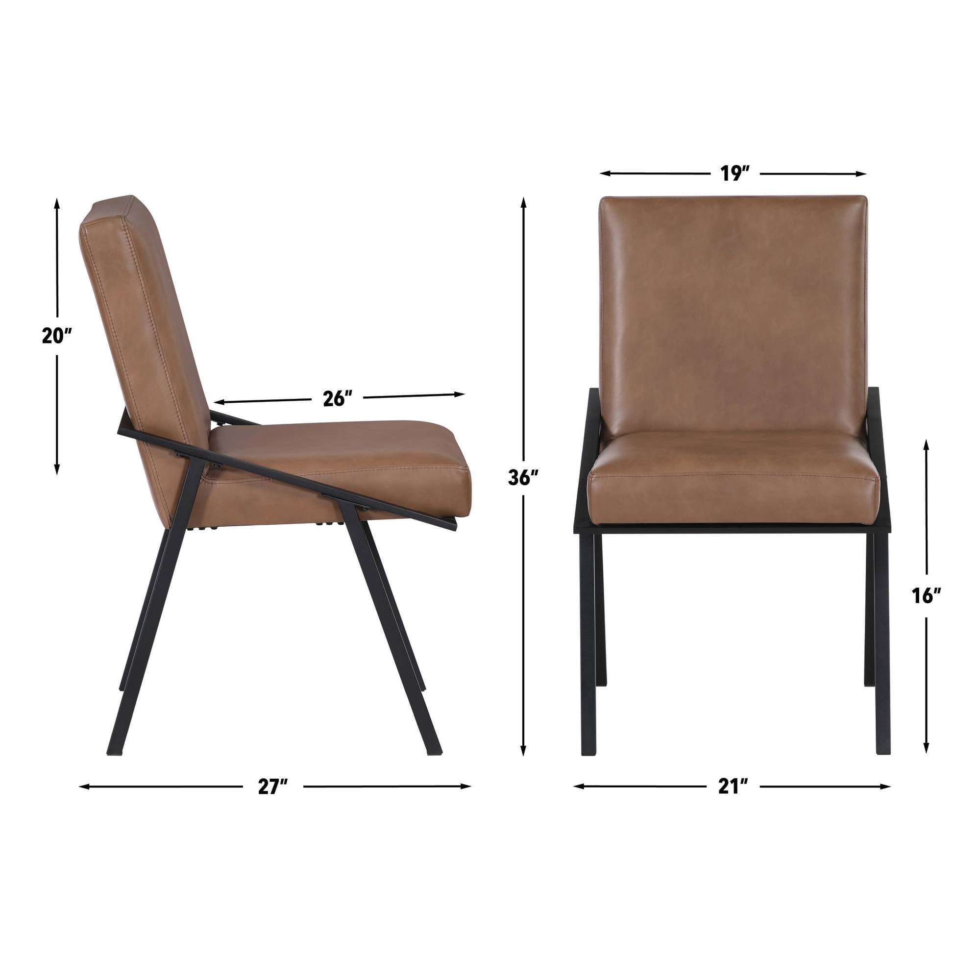 Steve Silver Modern Camel Set of 2 Tucson Dining Side Chair