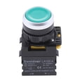 thumbnail image 2 of Interruptor de botón momentáneo perfecl LA155A Ui 600V 10A 22mm botón de descarga automática 1NO 1NC verde, 2 of 7