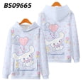 thumbnail image 1 of Sanrio-sudaderas con capucha para mujer, ropa con estampado de Kuromi de dibujos animados, suéteres de manga larga, Tops de moda Y2k, Harajuku, Primavera, 1 of 4