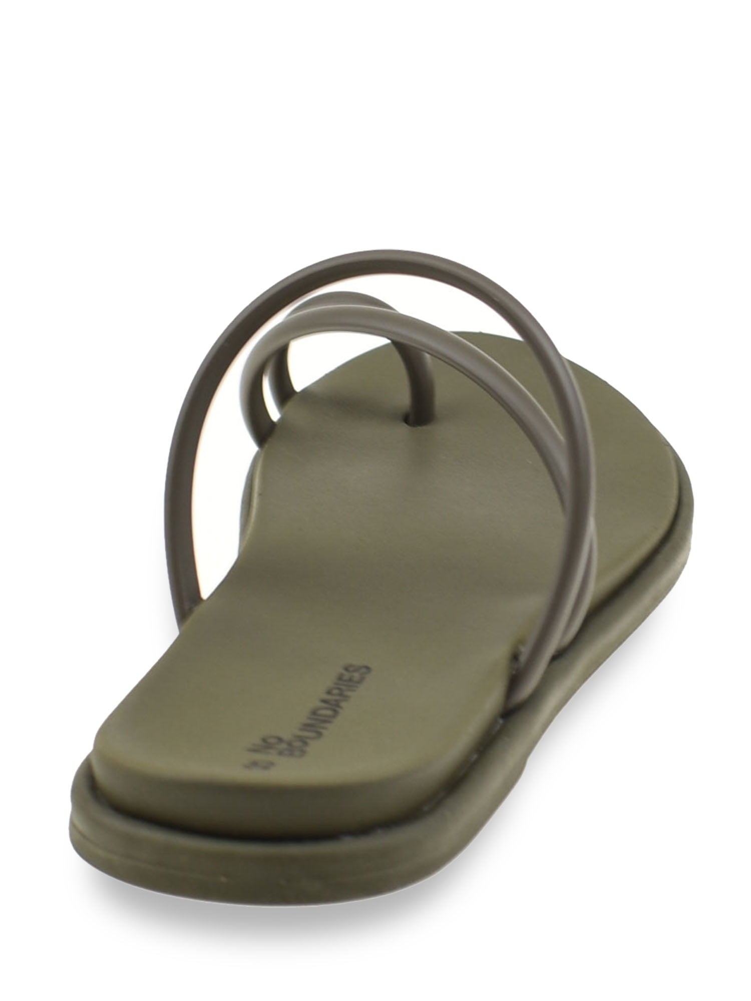 No Boundaries Women's Strappy Toe Loop Sandals