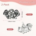 thumbnail image 3 of Uxcell 2-Pack Clips de Zapato Decorativos de Rhinestone, Hebilla de Cristal de Moda Removible de Aleación de Zinc [Negro], 3 of 7