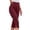 Red, variant on NinXxx Women's Solid Casual 7/8 Length Cropped Leggings Breathable Summer White L