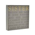 thumbnail image 1 of Plaque Carrée Commémorative « Thoughts of You » - Sœur, 1 of 3
