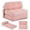 Pink, variant on Costway Folding Sofa Bed, Convertible Sleeper Chair with Pillow Back Support Corduroy Cover Pink