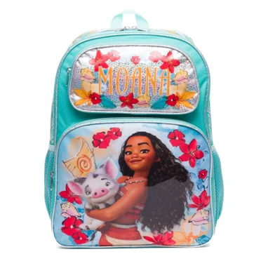 Disney Moana2 16" School Backpack With 2 Mesh Side Pockets